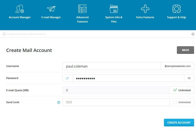 email address with your own domain